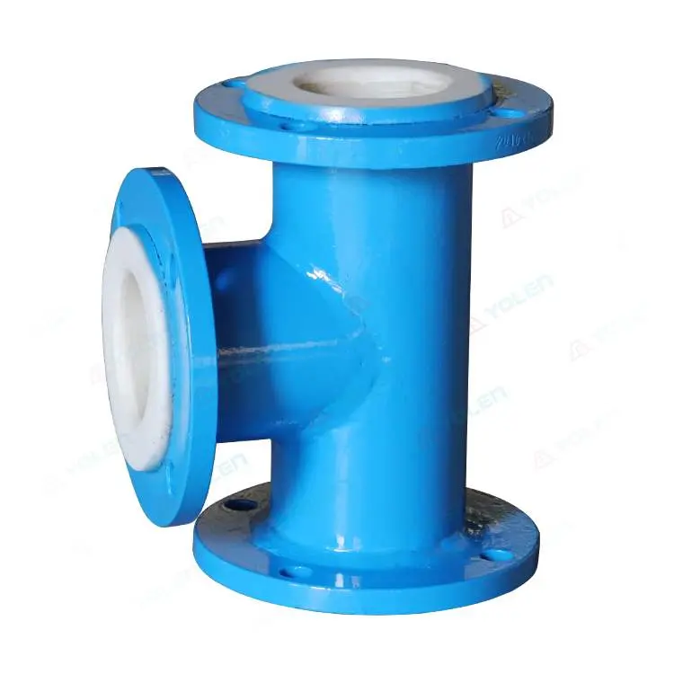 Fluorine-coated three-way connector