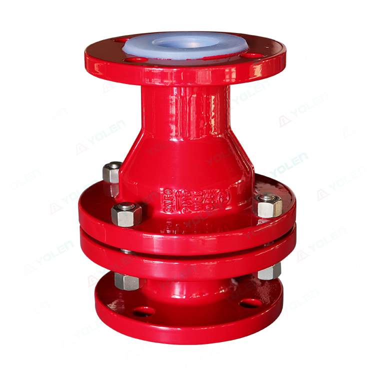 H40 fluorine-coated lifting float check valve