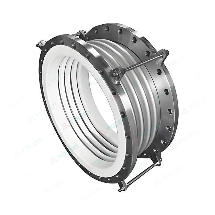 Stainless steel fluorine-lined compensator