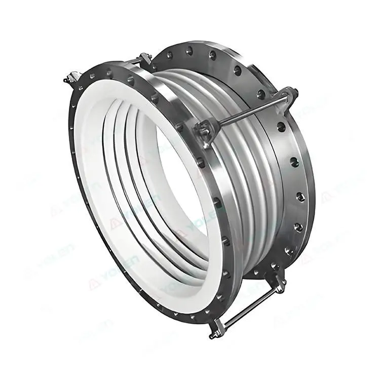 Stainless steel fluorine-lined compensator