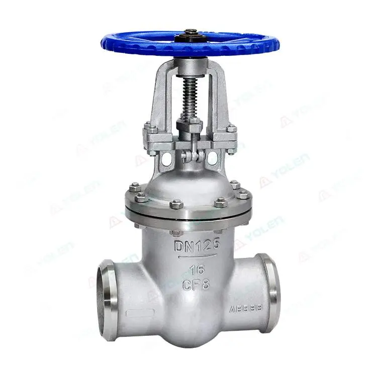 Welded gate valve