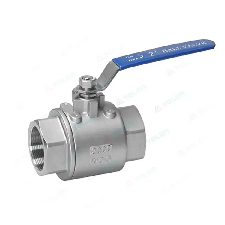 Two-piece ball valve