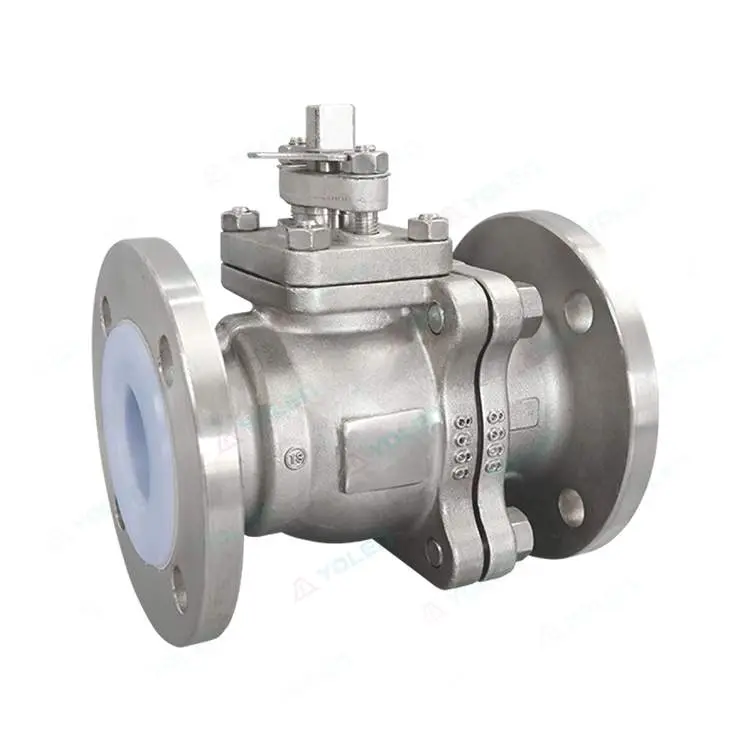 Q41 Fluorine-coated Manual Flanged Ball Valve