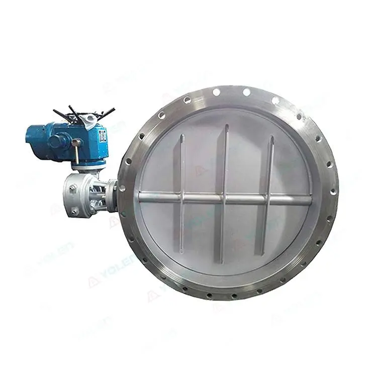 Large-diameter ventilation butterfly valve