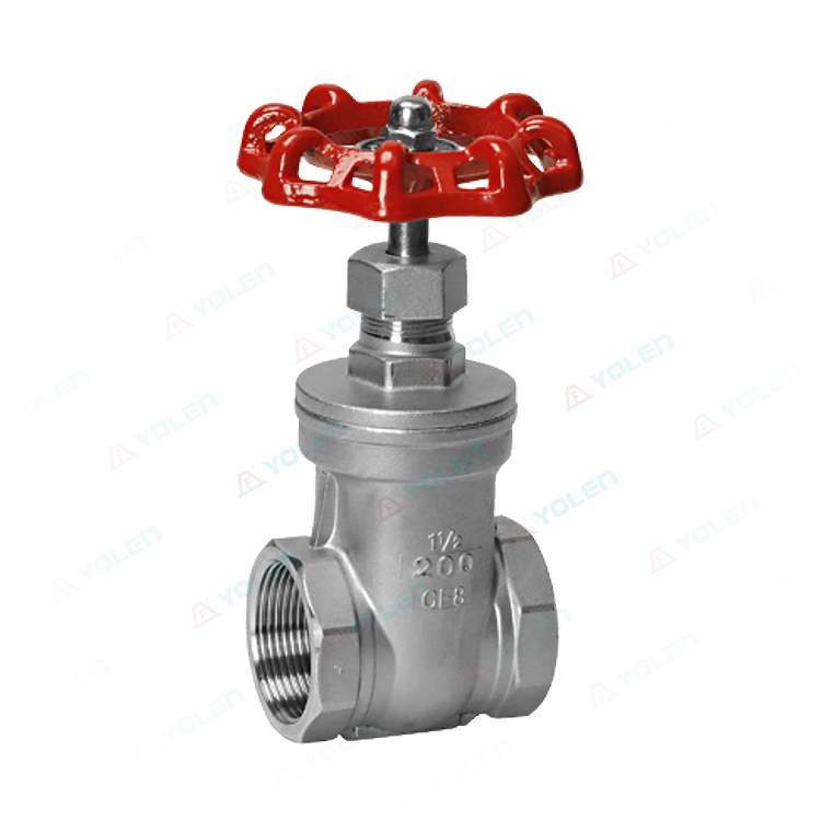 Threaded gate valve