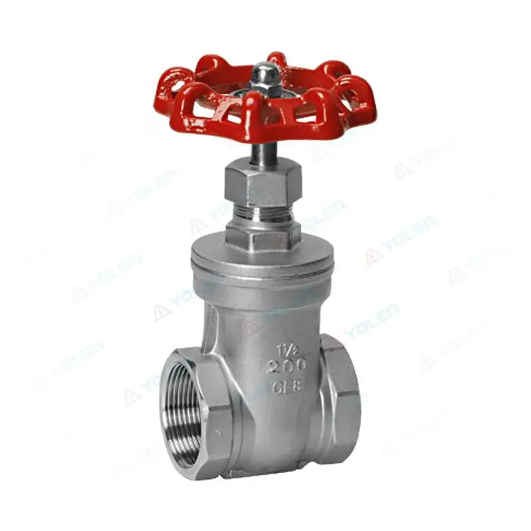 Threaded gate valve