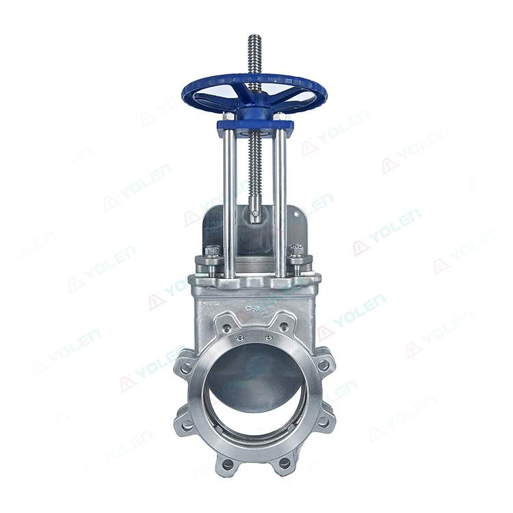 Manual knife gate valve