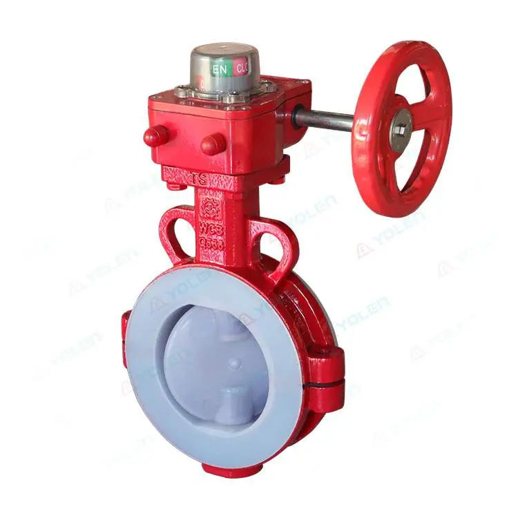 D371 fluorine-lined clamp butterfly valve with signal feedback