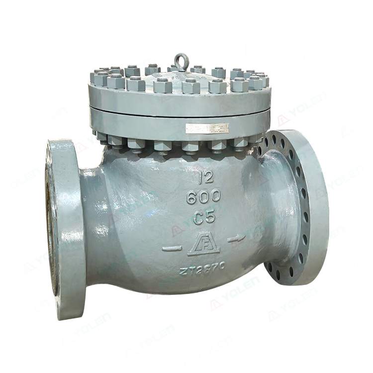 High-pressure swing-type check valve