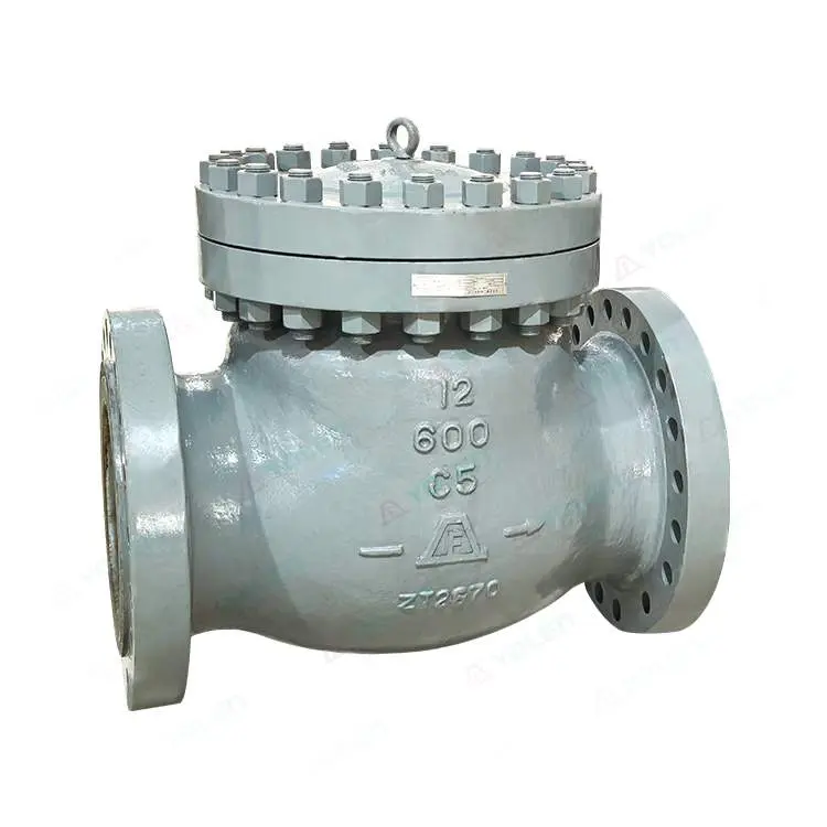 High-pressure swing-type check valve