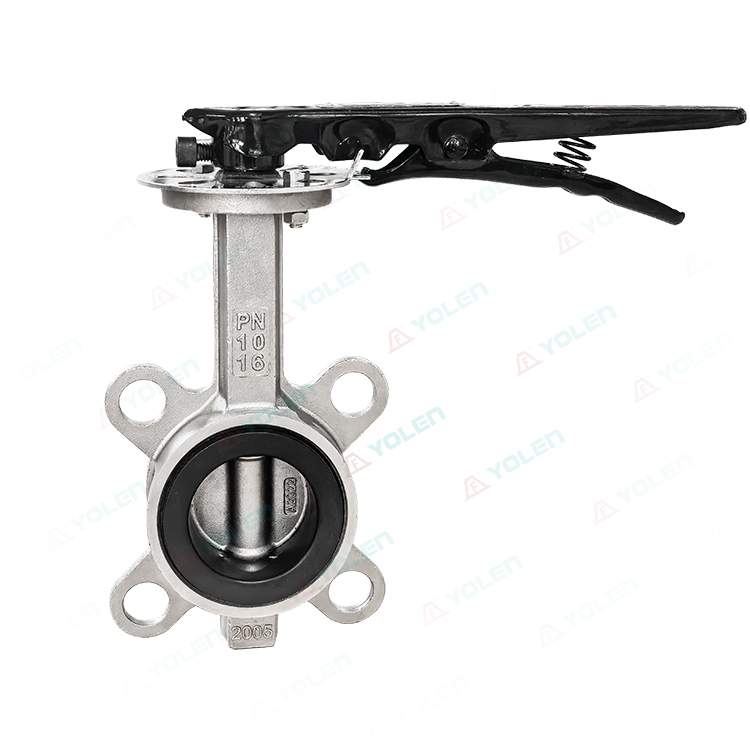 Manual latching soft-sealing butterfly valve