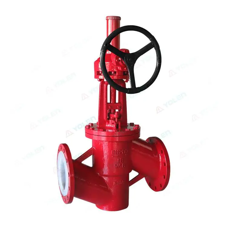 J541 Fluorine-Coated Umbrella Gear Stop Valve
