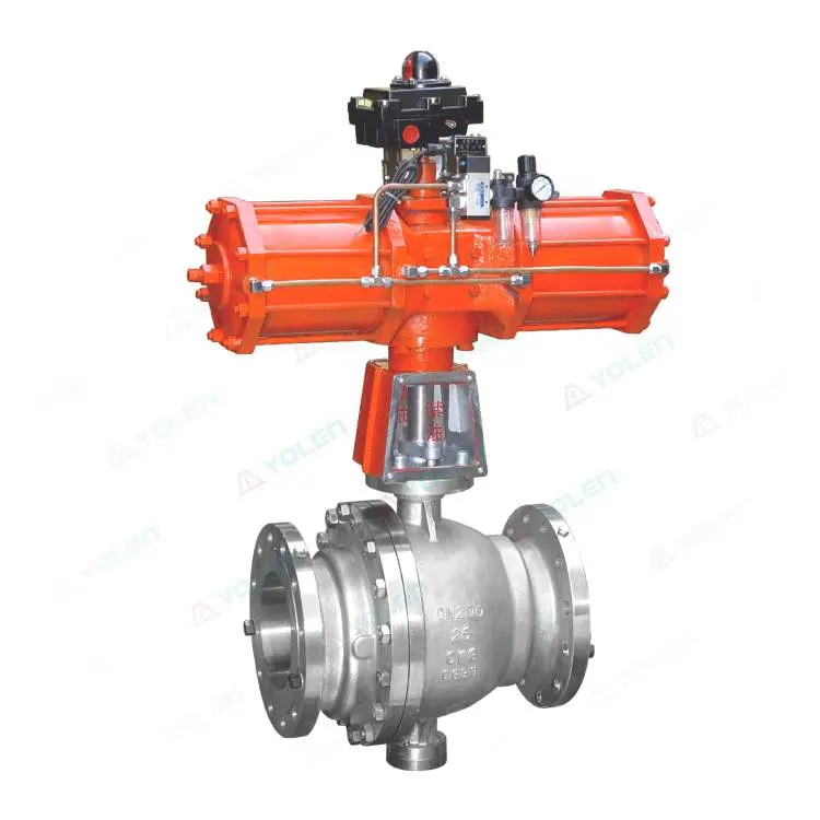 Pneumatic oxygen ball valve