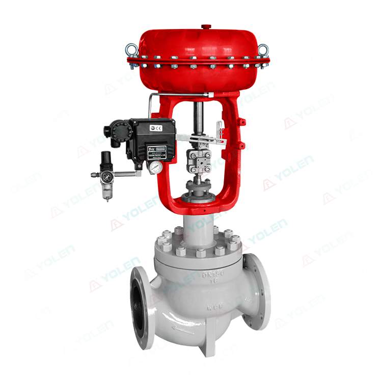 Pneumatic single-seat regulating valve