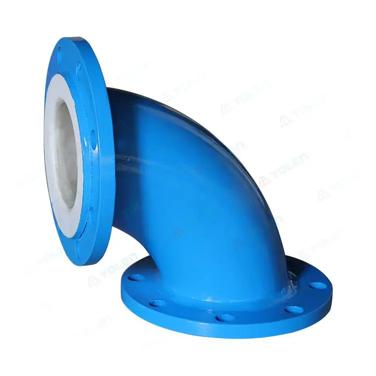 Fluorine-coated elbow pipe