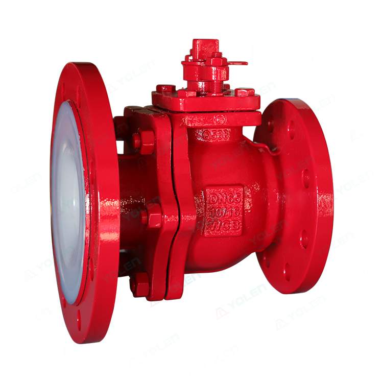 FQ41 Fluorine-coated Manual Discharge Ball Valve