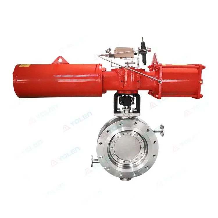 Pneumatic insulation adjustable hard seal butterfly valve