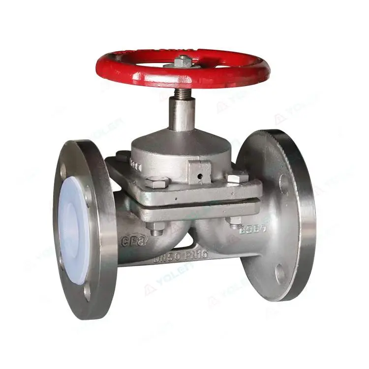 G41 Fluorine-Coated Manual Diaphragm Valve