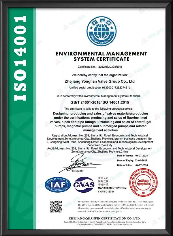 Environmental Management System Certification (English Version)