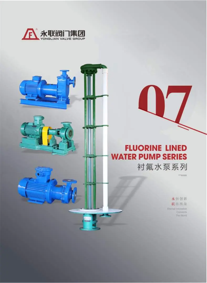 Fluorine-lined water pump series